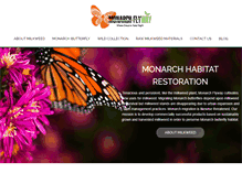 Tablet Screenshot of monarchflyway.com